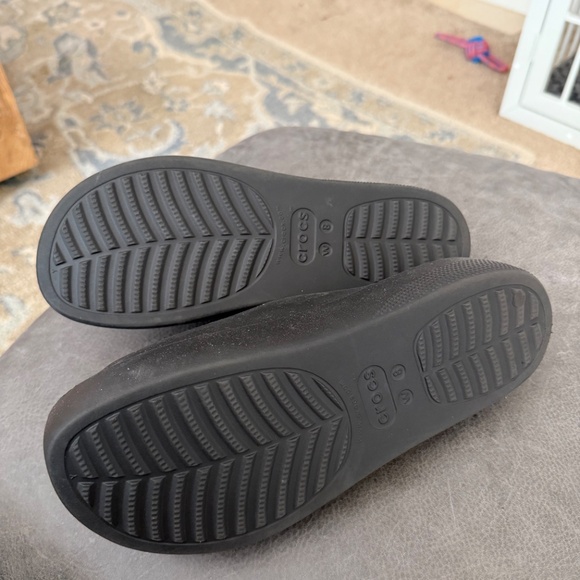 Crocs Classic Platform Sides Sandals  Black - Picture 4 of 5
